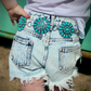 Daisy Denim Shorts